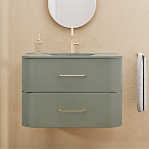 Serenia Flow Single Set - Corian® Sink & Countertop with 2 Drawers - ROVALUX