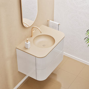 Serenia Flow Single Set - Corian® Sink & Countertop with 2 Drawers - ROVALUX