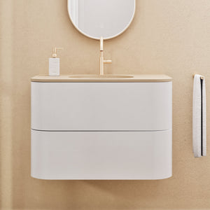 Serenia Flow Single Set - Corian® Sink & Countertop with 2 Drawers - ROVALUX