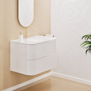 Serenia Flow Single Set - Corian® Sink & Countertop with 2 Drawers - ROVALUX