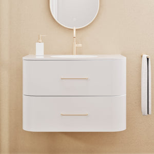 Serenia Flow Single Set - Corian® Sink & Countertop with 2 Drawers - ROVALUX