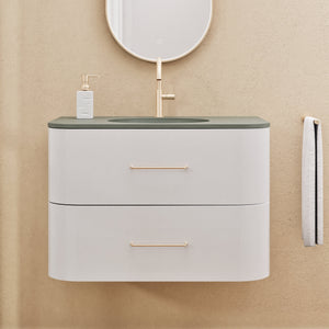 Serenia Flow Single Set - Corian® Sink & Countertop with 2 Drawers - ROVALUX