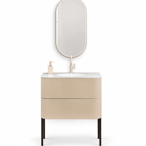 Serenia – Corian® Integrated Basin Unit with 2 Drawers and Feet-Standing Vanity - ROVALUX