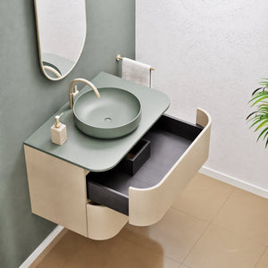 Serenia Rise Single Set - Corian® Sink & Countertop with 2 Drawers - ROVALUX