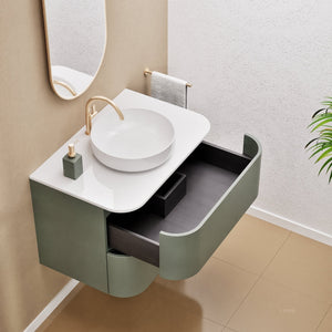 Serenia Rise Single Set - Corian® Sink & Countertop with 2 Drawers - ROVALUX