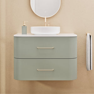 Serenia Rise Single Set - Corian® Sink & Countertop with 2 Drawers - ROVALUX