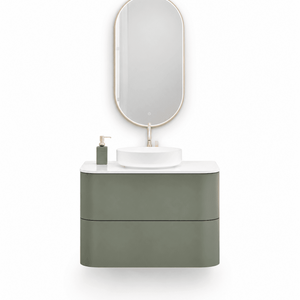 Serenia – Corian® Top Mounted Basin Unit with 2 Drawer Vanity - ROVALUX