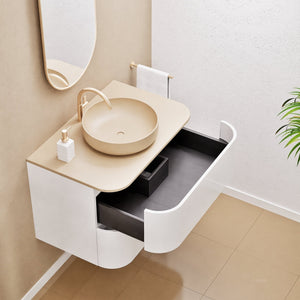 Serenia Rise Single Set - Corian® Sink & Countertop with 2 Drawers - ROVALUX