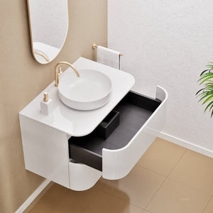 Serenia Rise Single Set - Corian® Sink & Countertop with 2 Drawers - ROVALUX