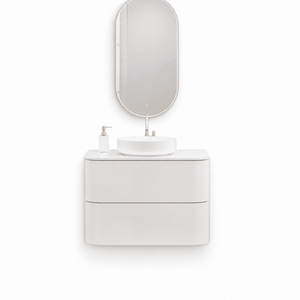 Serenia – Corian® Top Mounted Basin Unit with 2 Drawer Vanity - ROVALUX