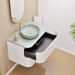 Serenia Rise Single Set - Corian® Sink & Countertop with 2 Drawers - ROVALUX