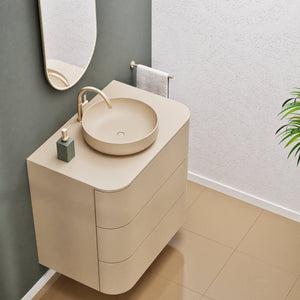 Serenia Rise Single Set - Corian® Sink & Countertop with 3 Drawers - ROVALUX