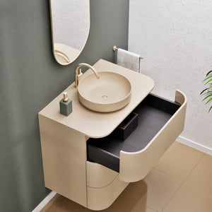 Serenia Rise Single Set - Corian® Sink & Countertop with 3 Drawers - ROVALUX
