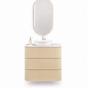 Serenia – Corian® Top Mounted Basin Unit with 3 Drawer Vanity - ROVALUX