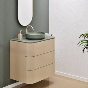 Serenia Rise Single Set - Corian® Sink & Countertop with 3 Drawers - ROVALUX