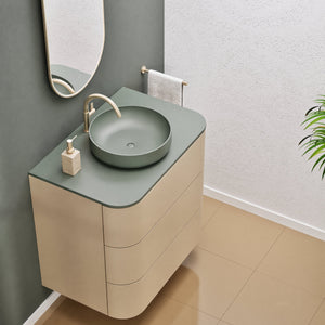 Serenia Rise Single Set - Corian® Sink & Countertop with 3 Drawers - ROVALUX
