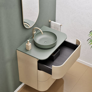 Serenia Rise Single Set - Corian® Sink & Countertop with 3 Drawers - ROVALUX