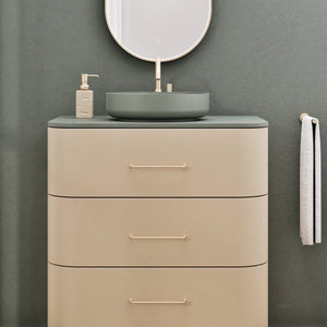 Serenia Rise Single Set - Corian® Sink & Countertop with 3 Drawers - ROVALUX