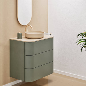 Serenia Rise Single Set - Corian® Sink & Countertop with 3 Drawers - ROVALUX