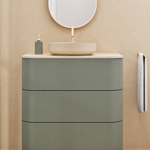 Serenia Rise Single Set - Corian® Sink & Countertop with 3 Drawers - ROVALUX