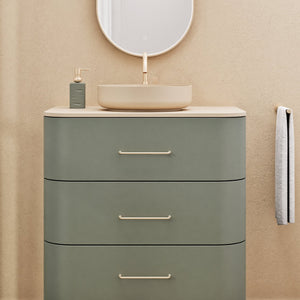 Serenia Rise Single Set - Corian® Sink & Countertop with 3 Drawers - ROVALUX