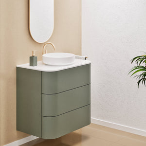 Serenia Rise Single Set - Corian® Sink & Countertop with 3 Drawers - ROVALUX
