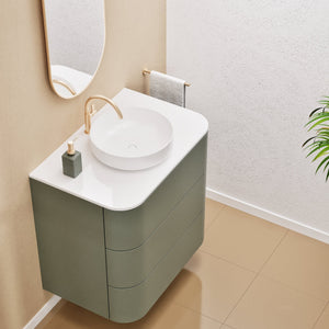 Serenia Rise Single Set - Corian® Sink & Countertop with 3 Drawers - ROVALUX