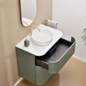 Serenia Rise Single Set - Corian® Sink & Countertop with 3 Drawers - ROVALUX