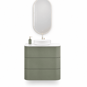 Serenia – Corian® Top Mounted Basin Unit with 3 Drawer Vanity - ROVALUX