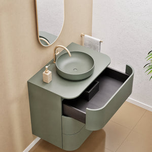 Serenia Rise Single Set - Corian® Sink & Countertop with 3 Drawers - ROVALUX