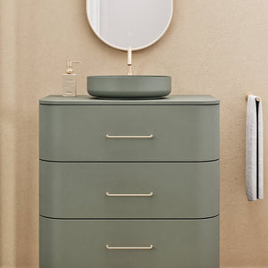 Serenia Rise Single Set - Corian® Sink & Countertop with 3 Drawers - ROVALUX