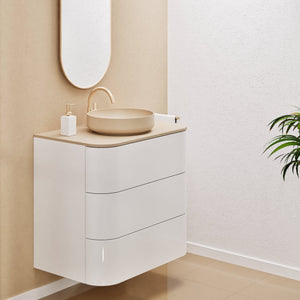 Serenia Rise Single Set - Corian® Sink & Countertop with 3 Drawers - ROVALUX