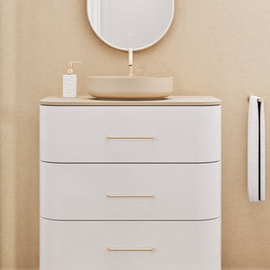Serenia Rise Single Set - Corian® Sink & Countertop with 3 Drawers - ROVALUX