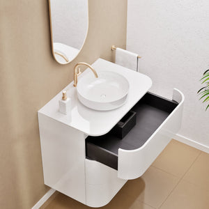 Serenia Rise Single Set - Corian® Sink & Countertop with 3 Drawers - ROVALUX