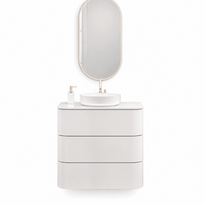 Serenia – Corian® Top Mounted Basin Unit with 3 Drawer Vanity - ROVALUX