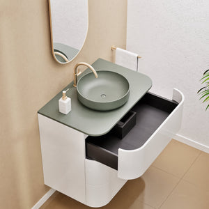 Serenia Rise Single Set - Corian® Sink & Countertop with 3 Drawers - ROVALUX