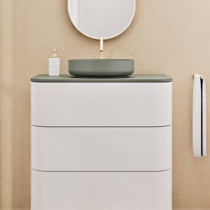 Serenia Rise Single Set - Corian® Sink & Countertop with 3 Drawers - ROVALUX