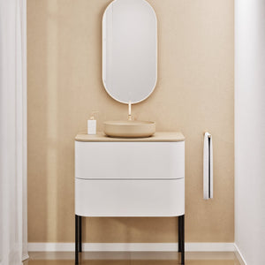 Serenia Rise Single Set With Supporting Legs - Corian® Sink & Countertop with 2 Drawers - ROVALUX