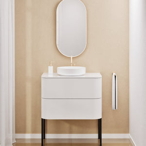 Serenia Rise Single Set With Supporting Legs - Corian® Sink & Countertop with 2 Drawers - ROVALUX