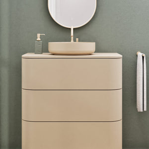 Serenia Rise Single Set with Supporting Legs - Corian® Sink & Countertop with 3 Drawers - ROVALUX