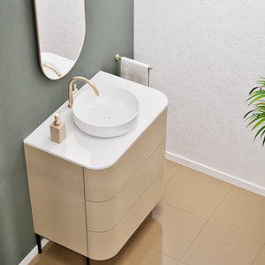 Serenia Rise Single Set with Supporting Legs - Corian® Sink & Countertop with 3 Drawers - ROVALUX