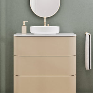 Serenia Rise Single Set with Supporting Legs - Corian® Sink & Countertop with 3 Drawers - ROVALUX