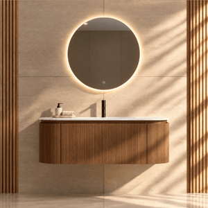 Serenia Metis 02 - Integrated single sink basin unit & Cabinet With 2 Doors & 1 Drawer vanity unit - ROVALUX