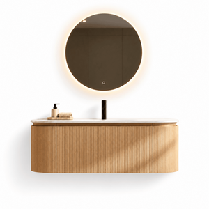 Serenia Metis 02 - Integrated single sink basin unit & Cabinet With 2 Doors & 1 Drawer vanity unit - ROVALUX