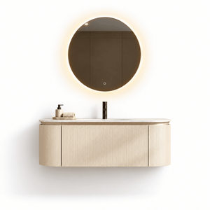 Serenia Metis 02 - Integrated single sink basin unit & Cabinet With 2 Doors & 1 Drawer vanity unit - ROVALUX