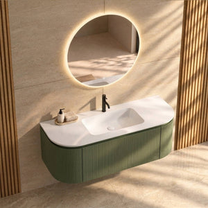Serenia Metis 02 - Integrated single sink basin unit & Cabinet With 2 Doors & 1 Drawer vanity unit - ROVALUX