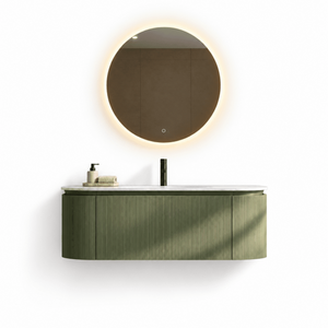Serenia Metis 02 - Integrated single sink basin unit & Cabinet With 2 Doors & 1 Drawer vanity unit - ROVALUX
