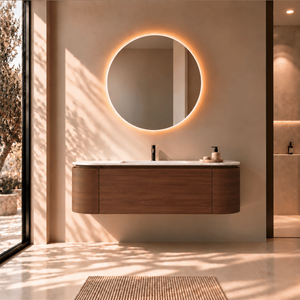 Serenia Metis - Integrated single sink basin unit & Cabinet With 2 Doors & 1 Drawer vanity unit - ROVALUX