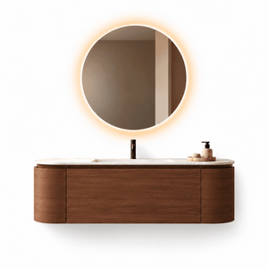 Serenia Metis - Integrated single sink basin unit & Cabinet With 2 Doors & 1 Drawer vanity unit - ROVALUX