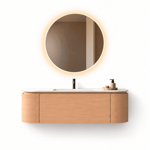 Serenia Metis - Integrated single sink basin unit & Cabinet With 2 Doors & 1 Drawer vanity unit - ROVALUX
